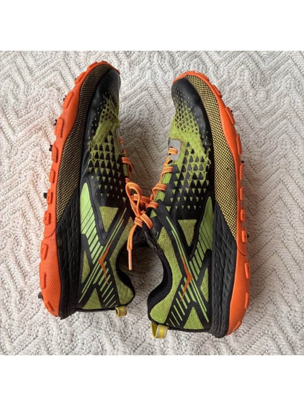 HOKA Men’s Speed Instinct 2 Trail Running Shoes Green Orange Size 9 READ DESC - Picture 6 of 7